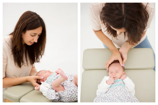 Chiropractor with newborn baby | Nourish Baby