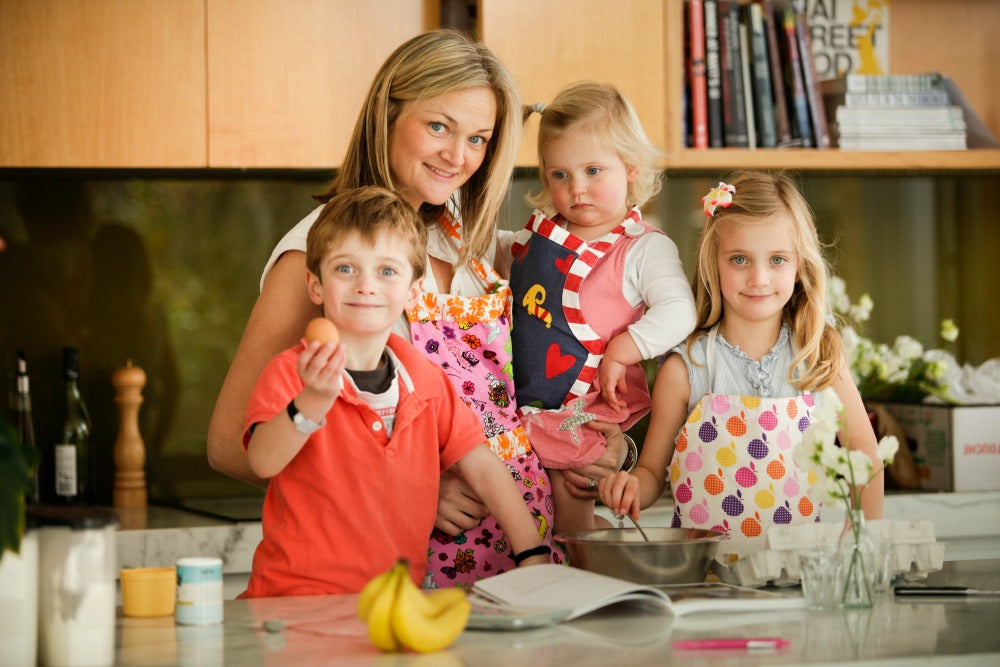 Mother and her kids in kitchen | Nourish Baby