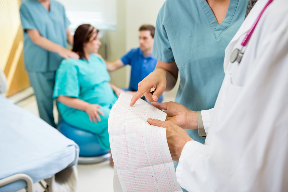 woman in labour room
