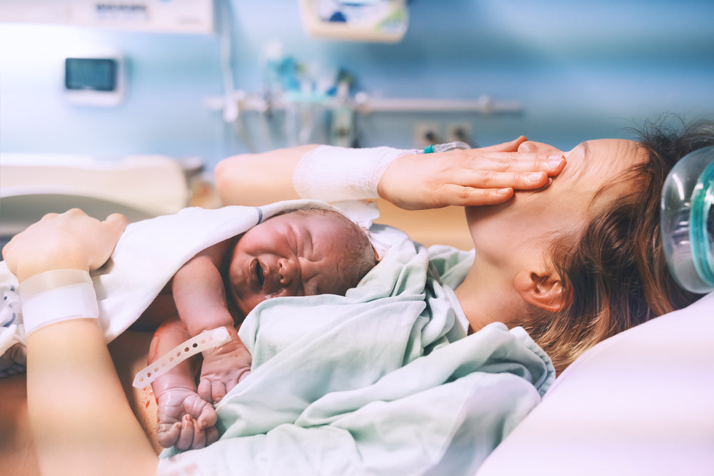 Mother and newborn