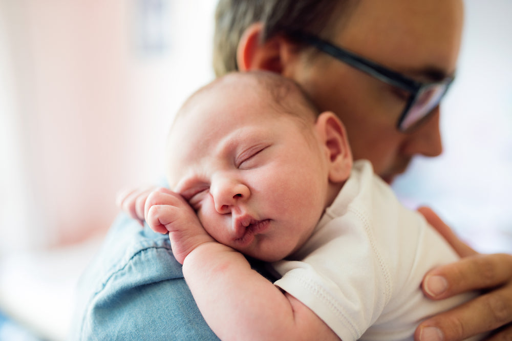 Baby falling asleep on shoulder | Nourish Baby