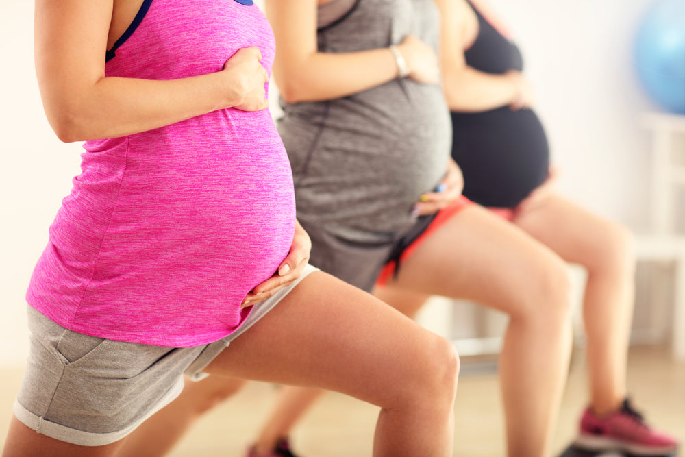 3 pregnant women exercising | Nourish Baby