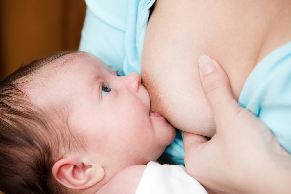 baby breastfeeding